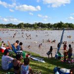 Hundimiento de asfalto en Banda Norte