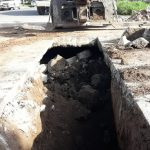 Choque y vuelco en el macrocentro