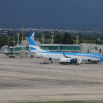 Operativo de desinfección en espacios de gran circulación de personas