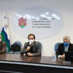 Calvo recorrió obras de gas y desagües en Rio Cuarto