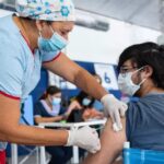 Pavimento en tres sectores