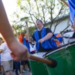 Llamosas acompañó el paso de la Virgen Peregrina por la cuidad