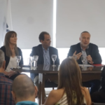 Los tres intendentes recorrieron obras