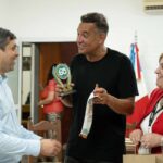 De Rivas recorrió obras de pavimentación en Alberdi y anunció un nuevo frente de trabajo