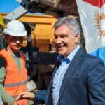Río Cuarto: Llaryora recorrió las obras del Plan 100 Cuadras de Pavimento